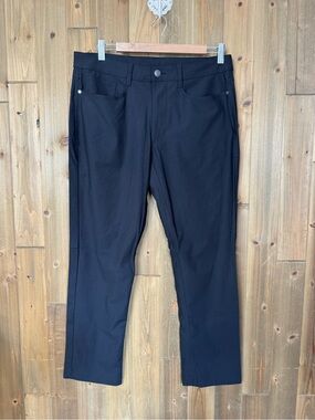 Men's Swiss Tech Black Stretch Casual Pants